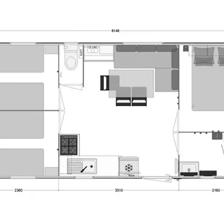 Zecamping 4 Etoiles Familial Espace Aquatique Locatif Tv 29m2 4 Pers Kemping 4*