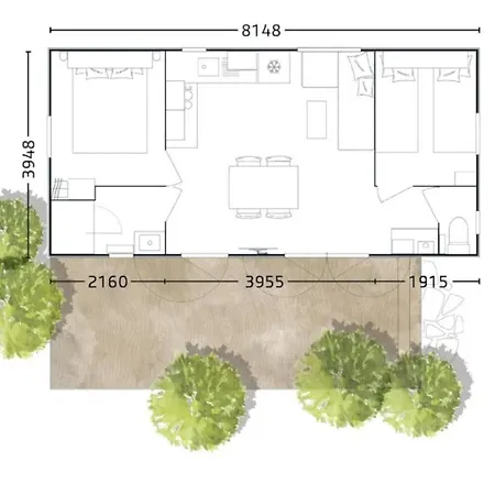 Kemping Zecamping 4 Etoiles Familial Espace Aquatique Locatif Tv 29m2 4 Pers Aubigny (Vendee)